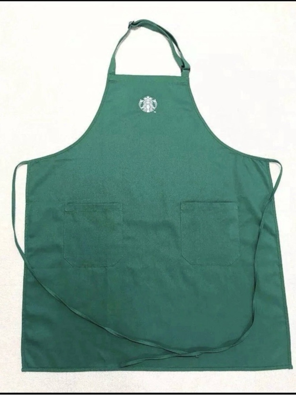 Official Starbucks Coffee Official Barista Green Apron *  2 front pockets